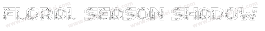Floral Season Shadow字体转换